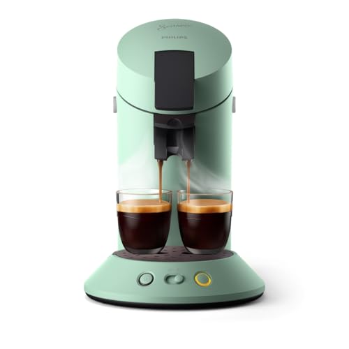 Senseo Original Plus CSA210/80 – Kaffeepadmaschine mit Coffee Boost, Kaffeestärkewahl, Wüsten Grün