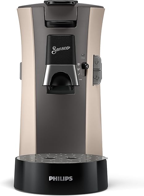 Senseo Select CSA240/30 – Kaffeepadmaschine mit Kaffeestärkewahl Plus, Memo-Funktion, 1450W, Beige