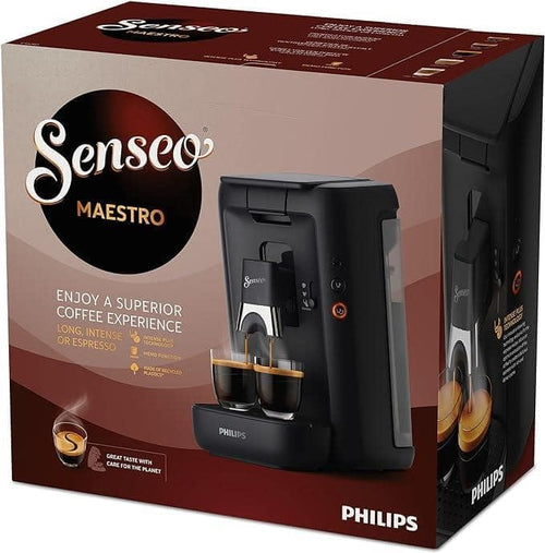 Senseo Maestro CSA260/60 – Kaffeepadmaschine mit Intense Plus, 1.2L Wassertank, Schwarz
