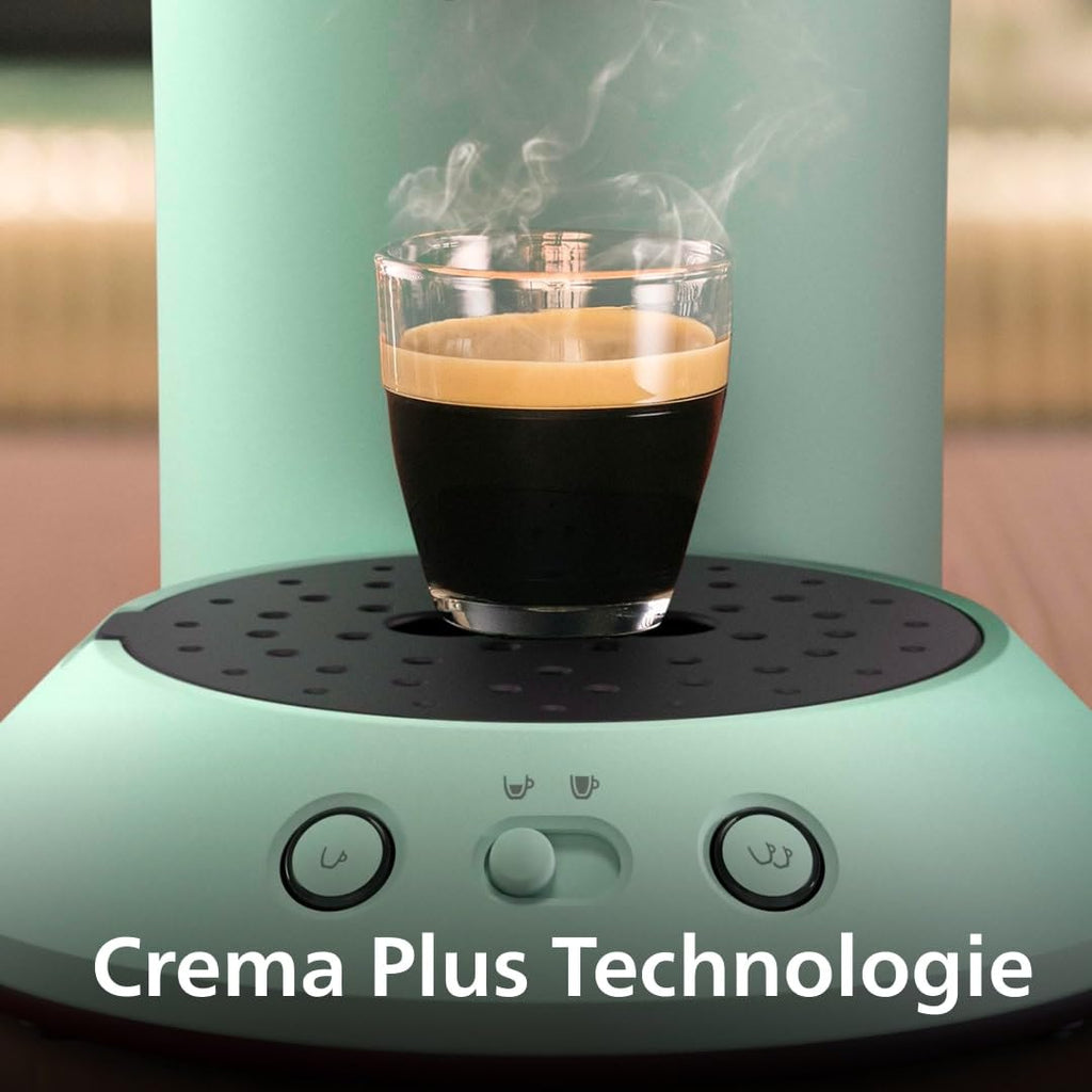 Senseo Original Plus CSA210/80 – Kaffeepadmaschine mit Coffee Boost, Kaffeestärkewahl, Wüsten Grün