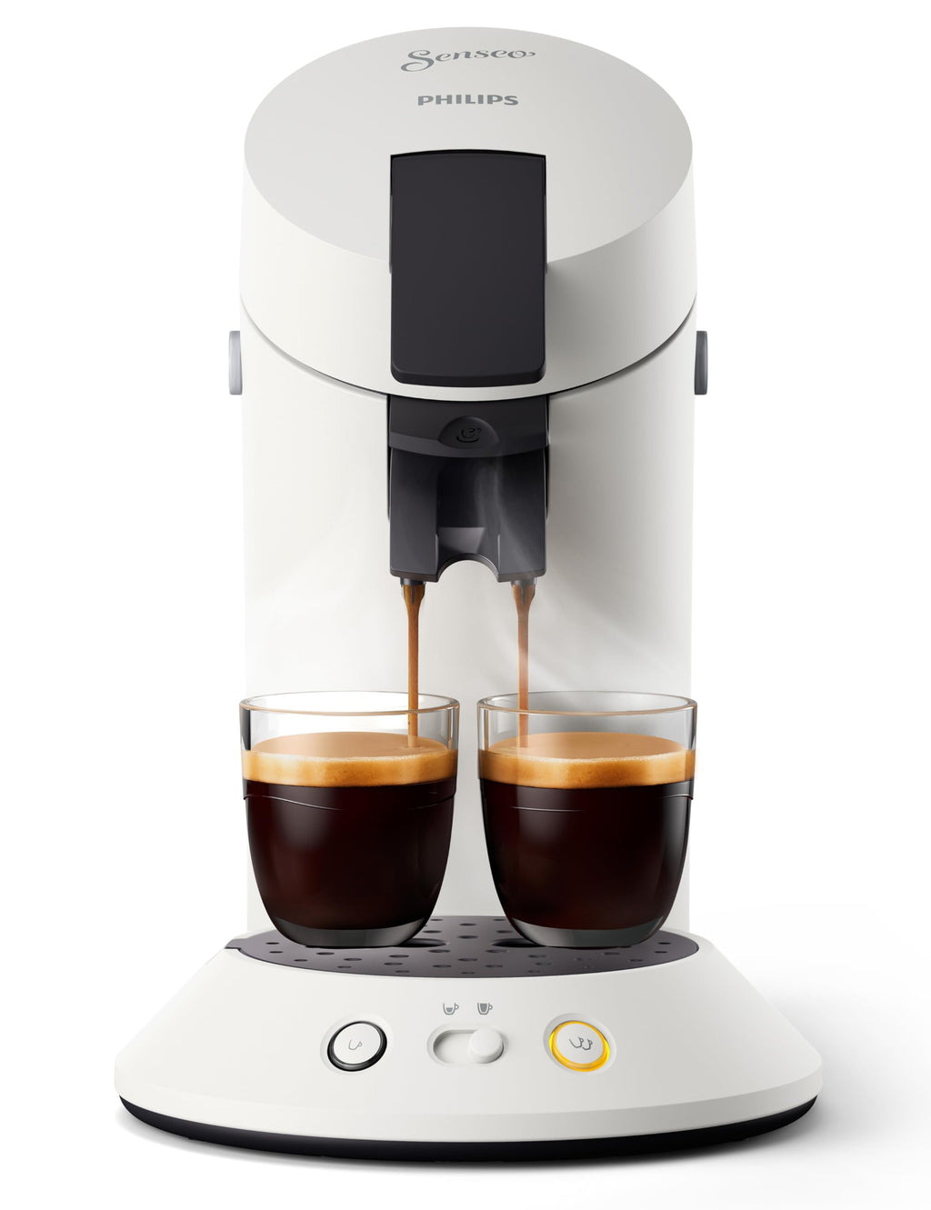 Senseo Original Plus CSA210/10 – Kaffeepadmaschine mit Coffee Boost, Kaffeestärkewahl, Weiss