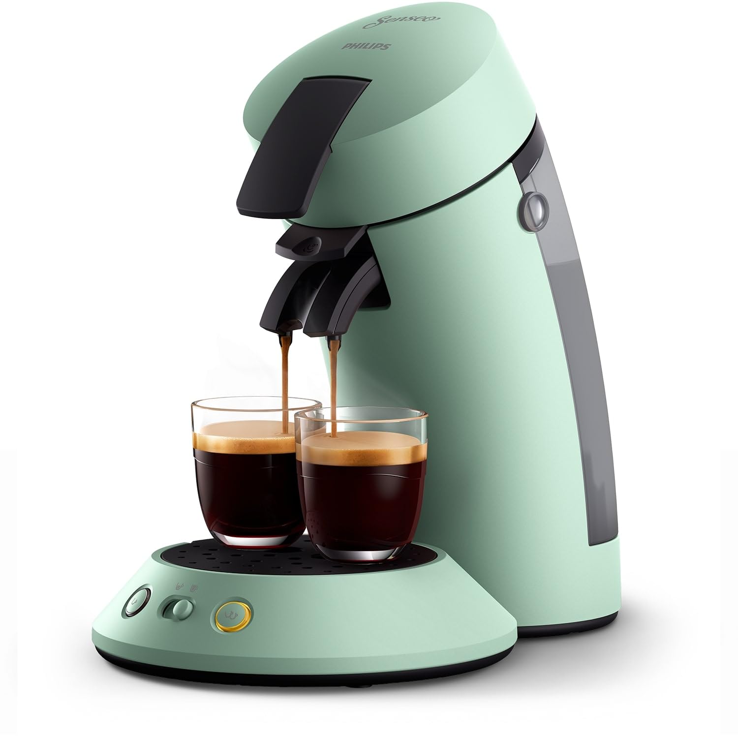 Senseo Original Plus CSA210/80 – Kaffeepadmaschine mit Coffee Boost, Kaffeestärkewahl, Wüsten Grün