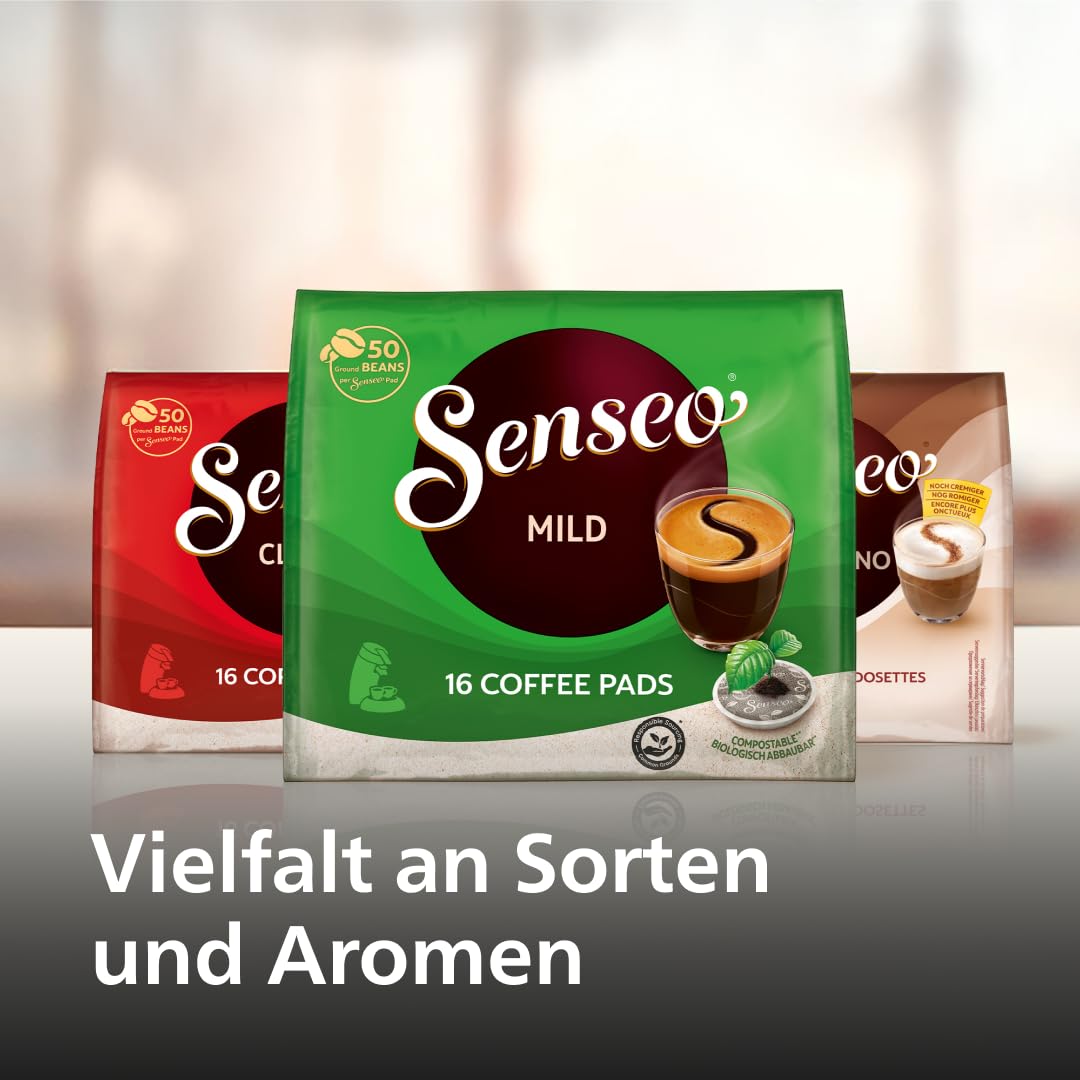 Senseo Original Plus CSA210/35 – Kaffeepadmaschine mit Coffee Boost, Kaffeestärkewahl, Sanftes Rot (Matt)