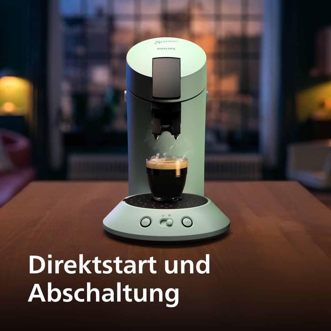 Senseo Original Plus CSA210/80 – Kaffeepadmaschine mit Coffee Boost, Kaffeestärkewahl, Wüsten Grün