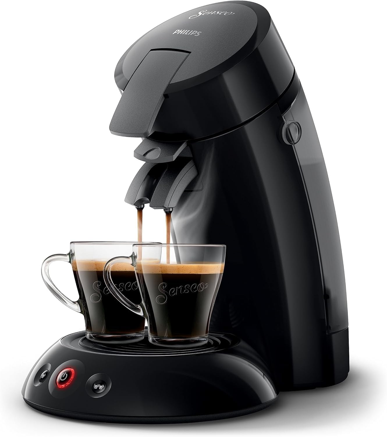 Senseo Original HD6553/67 – Kaffeepadmaschine mit Coffee Boost & Crema Plus, 1450W, Schwarz