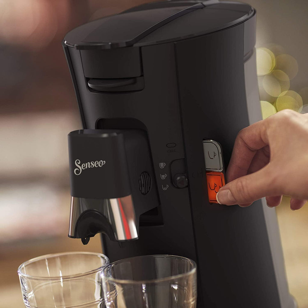 Senseo Select CSA240/60 – Kaffeepadmaschine mit Kaffeestärkewahl Plus, Memo-Funktion, Schwarz