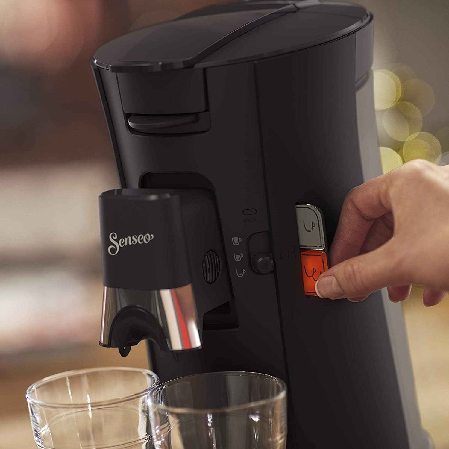 Senseo Select CSA240/60 – Kaffeepadmaschine mit Kaffeestärkewahl Plus, Memo-Funktion, Schwarz