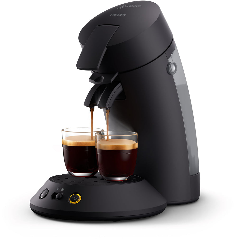 Senseo Original Plus CSA210/60 – Kaffeepadmaschine mit Coffee Boost, Kaffeestärkewahl, Matt Schwarz