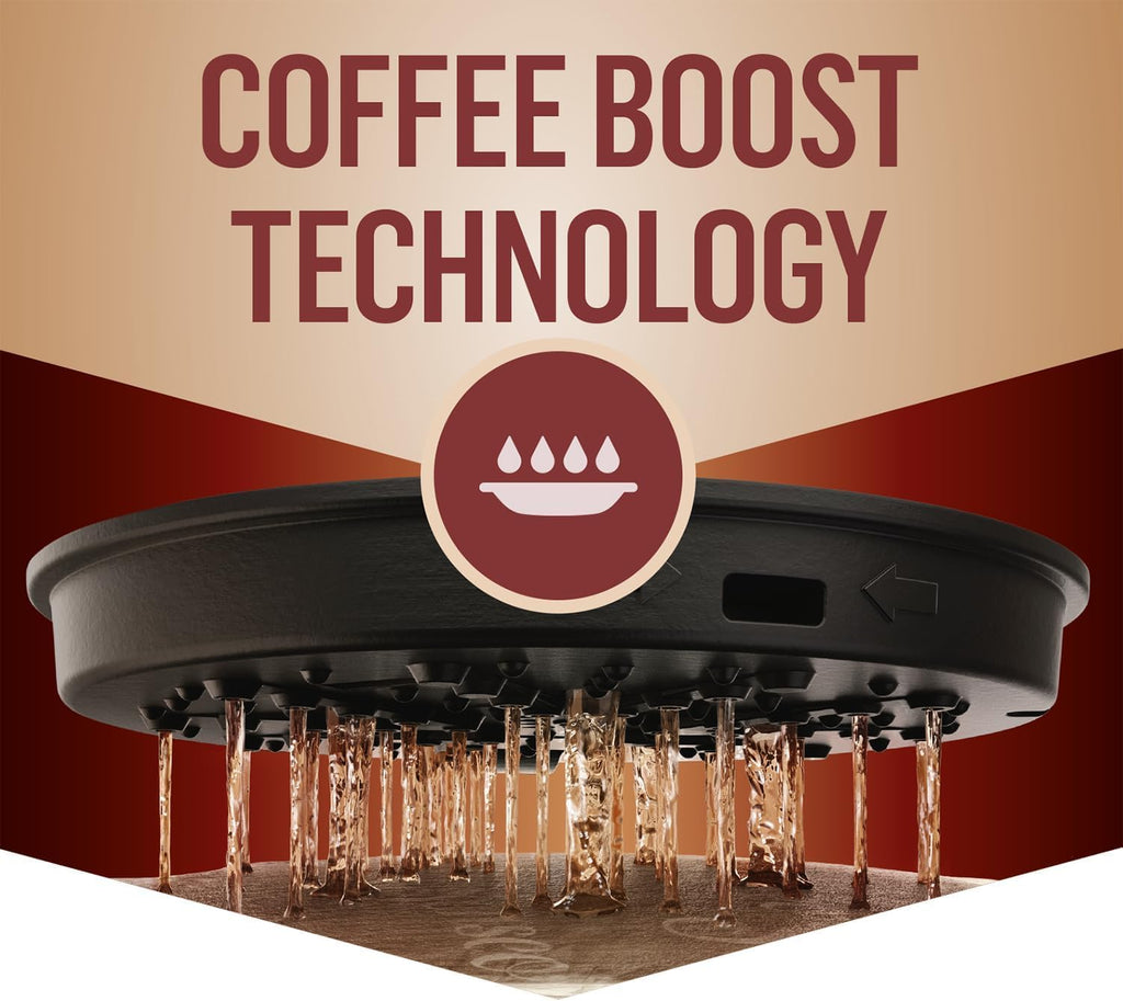 Senseo Original HD6553/67 – Kaffeepadmaschine mit Coffee Boost & Crema Plus, 1450W, Schwarz