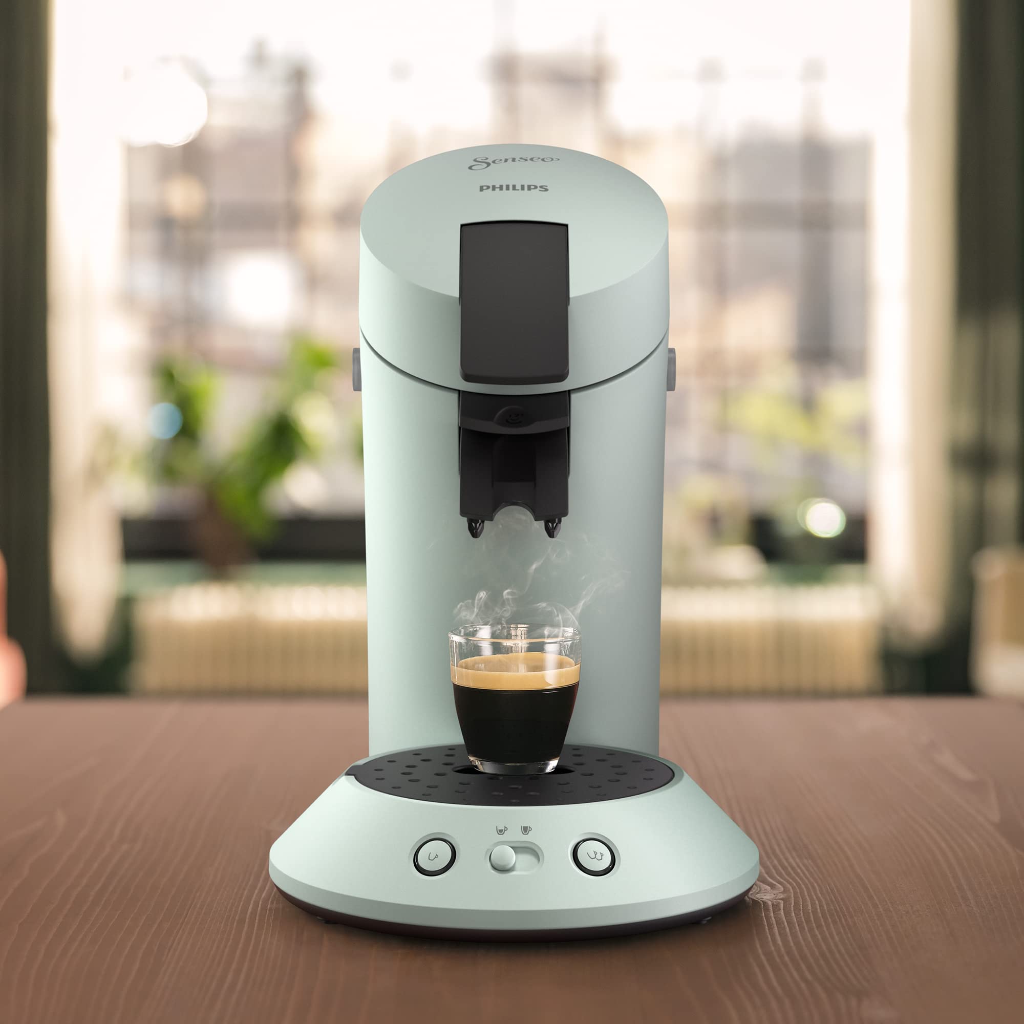 Senseo Original Plus CSA210/20 – Kaffeepadmaschine mit Coffee Boost, Kaffeestärkewahl, Mint