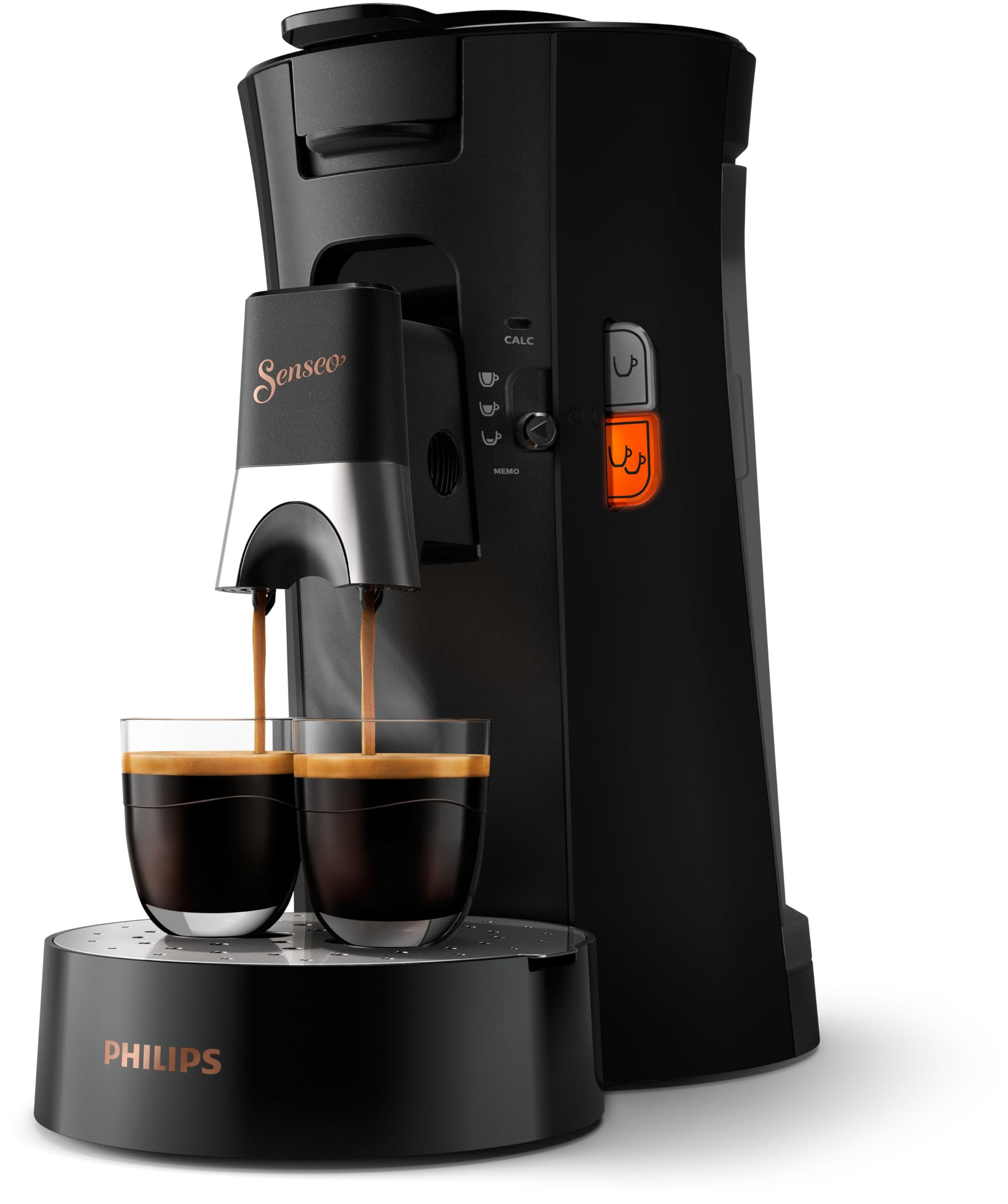 Senseo Select CSA240/60 – Kaffeepadmaschine mit Kaffeestärkewahl Plus, Memo-Funktion, Schwarz