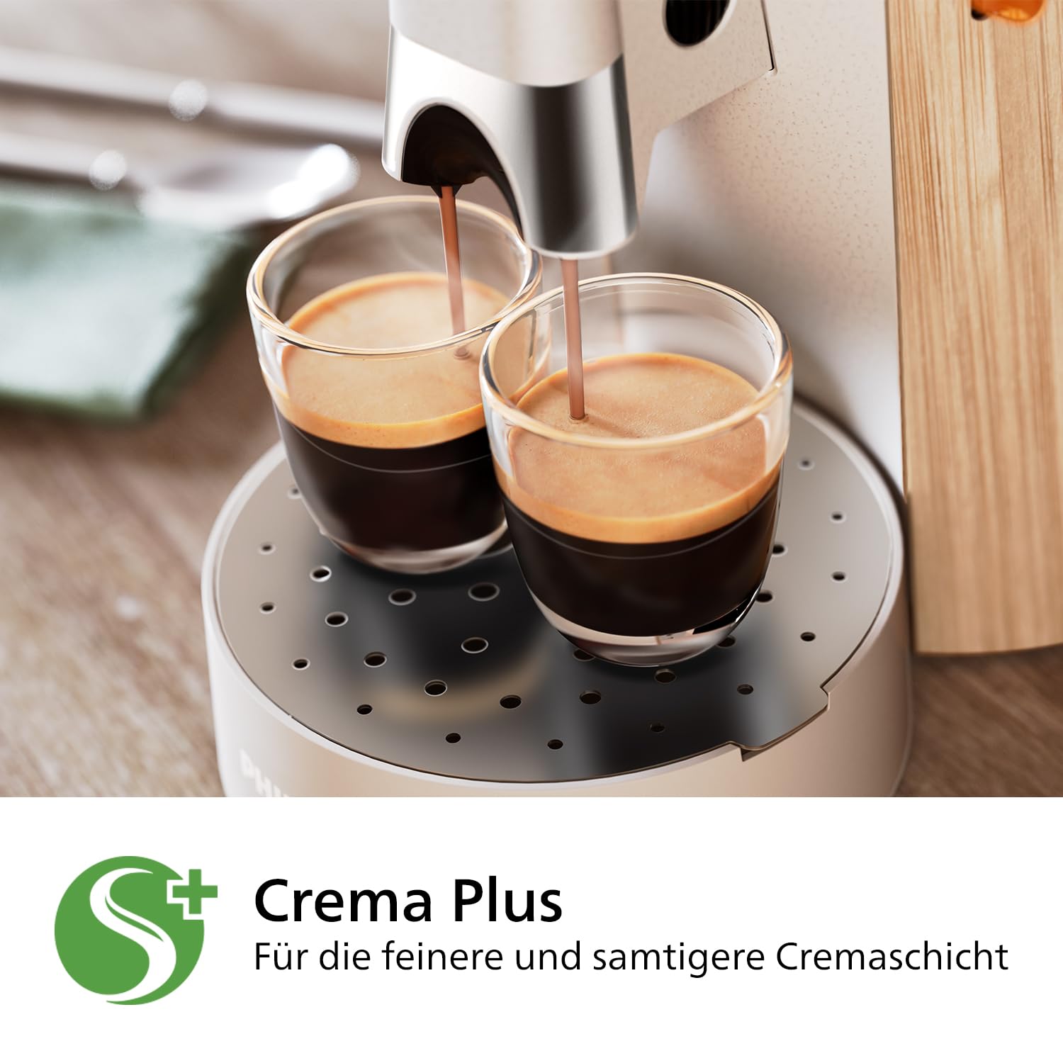 Senseo Select CSA240/05 – Kaffeepadmaschine mit Intensität Plus, Memo-Funktion, Seidenweiss