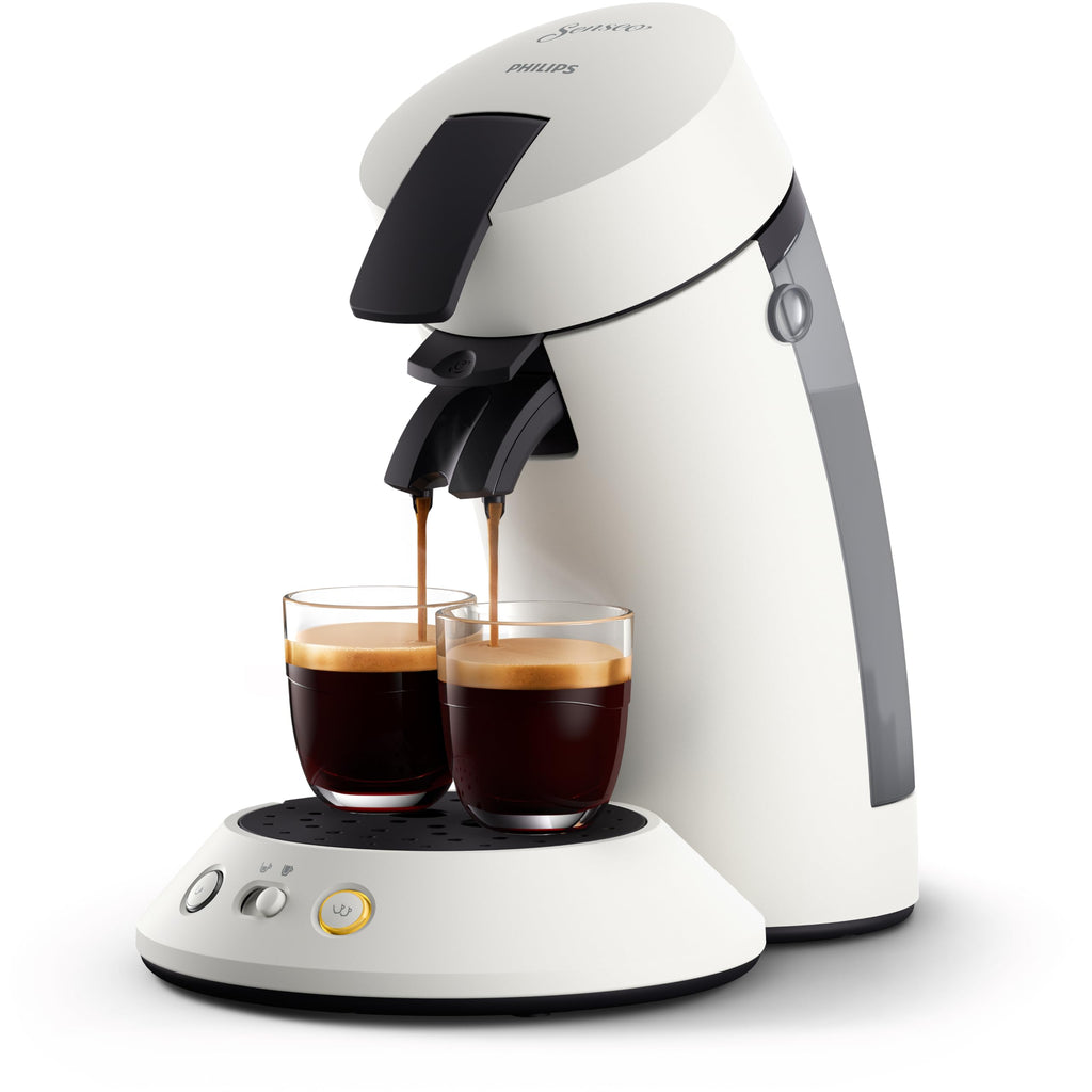 Senseo Original Plus CSA210/10 – Kaffeepadmaschine mit Coffee Boost, Kaffeestärkewahl, Weiss