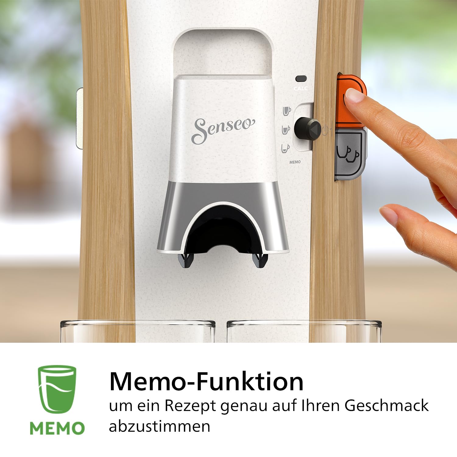 Senseo Select CSA240/05 – Kaffeepadmaschine mit Intensität Plus, Memo-Funktion, Seidenweiss